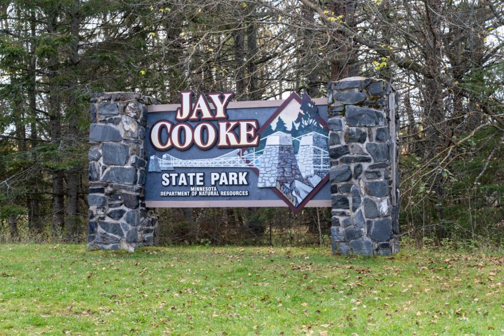 Jay Cooke State Park Sign - Best Places to Camp Duluth MN